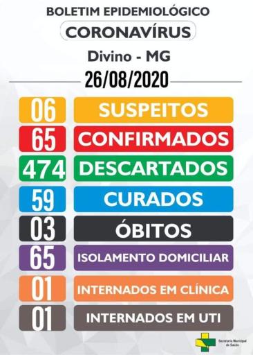 Boletim Informativo 26/08/2020