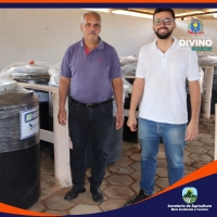 A Secretaria Municipal de Agricultura e Meio Ambiente adquiriu 30 biodigestores para fossa séptica e  saneamento básico rural