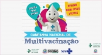 Secretaria Municipal de Saúde, realizou a Campanha Nacional de Multivacinação, voltada para crianças, adolescentes e Adultos.